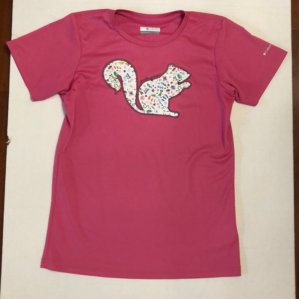 Columbia pink squirrel tee